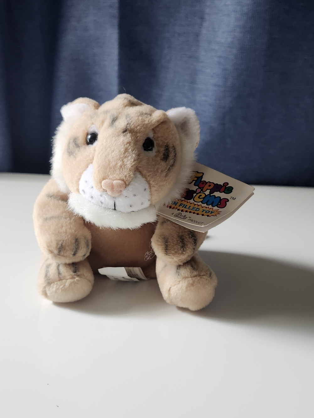 Plush Tiger Stuffed Animal - Beige Plush Kids Toy